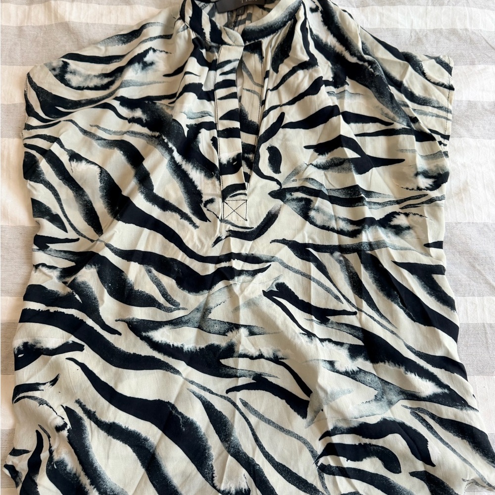 Zebra Print Women's Blouse